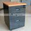 Best selling product 4 drawer steel pedestall with 5 wheels