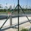 Welded and powder coated wire mesh fencing