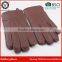 Hot Selling Men's Winter Genuine Deerskin Leather Gloves Buckle and Three Top Lines Handmade Leather Gloves