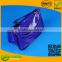 purple color ziplock cosmetic clear pvc bag
