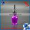 Wholesale Custom 15ml Square Glass Empty Nail Polish Bottle With uv Metallic Silver Square Cap