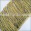 20CM polyester tassel fringe trim For belly dance naked women latin Dance wear clothing tassel (black and gold)                        
                                                Quality Choice