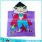 Favorite Cat Hat kids hooded towel with cartoon image velour printed