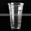 24oz clear and transparent disposable plastic drinking cup