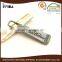 custom concave logo metal zipper puller zinc alloy zipper puller
