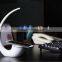 Fashion LED Desk Table Lamp and Qi Wireless Desktop Charger Charging Station for Qi Enabled Smartphones