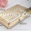 Guangzhou metal box frame for lady purse, lady clutch, shiny gold metal frame