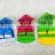 pet raincoat/dog raincoat with peace,flower and forg