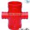 Ductile Iron Pipe coupling /FM UL Approved Ductile Iron Fitting Threaded Cross .