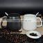 full colour porcelain coffee mug with lid and spoon