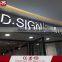 Waterproof led frontlit illuminated epoxy resin letter light shop signboard