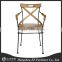 antique wooden and iron kitchen chairs