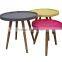Stylish wood round tea table