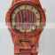 Manufacture customized handmad nature wood watch , 100% made of Sandalwood Foremost wooden wrist watch