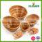 High Quality Hot Selling Bamboo Bowl Set, Bamboo Salad Bowl Set Wholesale