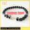 Jingli Jewelry fashion 316 stainless steel bracelets men jewelry gym life onyx