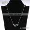 earring set vogue jewellery diamond chain leaves necklace