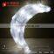 half moon glass wall neon light for christmas home decoration