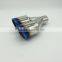 Colorful Stainless Steel Dual head Exhaust Tip with net