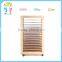 Factory sale manufacturer moblie wooden storage display rack for paper