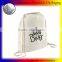 Cotton drawstring bag for promotion organic canvas drawstring bag