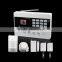 Digital alarm clock indoor 433mhz pir motion detector GSM Alarm System with russian/espanol/French/English audio
