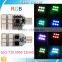T10 lamp led auto global glaze new products 12SMD with remote controller 2pcs T10 car led 5050 rgb