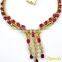 Natural Ruby Necklace Sets, Bridal Necklace Sets, Diamond Jewelry
