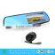 dvr h 264 dual cameras mirror car dvr vehicle blackbox dvr XY-9064