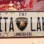 Aluminum/Tin sign licence plate board reflective with back self adhesive fast delivery
