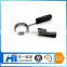 High quality custom body solid barbell spring clip collar stainless steel clip black rubber handle