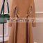 Hand sewn women's wool long coat 100% wool shawl collar with belt