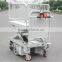 Electric Motorcycle Scissor Lift Table With One Cylinder & Wire Fence