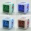 promotional gift electric clock small led color changing clock digital alarm clock