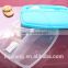 Plastic lunch box with fork and knife food grade