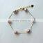 8-9 mm purple rice shape freshwater pearl bracelet