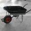 metal garden flower cart tool power wheel barrow with axle rubber wheel