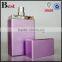 2017 hot new products 80ml cosmetic purple UV coating credit card fragrance perfume spray plastic bottle head wholesale