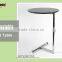 Modern Design Kitchen Round Glass Top Dining Table With Metal Base