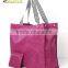 Waterproof nylon foldable shopping bag with promotional
