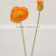 China Artificial Flower Guangzhou Silk Flower Wholesale Price Fabric Poppy