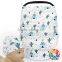 New Prints Baby Car Seat Cover Canopy FAUX SUEDE Material Washable Infant Car Seat Cover With Match Hats
