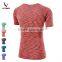 Fashion wholesale fitness apparel womens tights sport yoga t-shirt wear