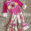 2017 baby clothes summer wholesale children's boutique clothing ruffle kids printing baby leggings