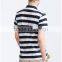 Short sleeve stripe latest polo shirt designs for men