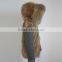 Myfur China Wholesale Fur Parka Mujer with Real Fox Fur Lining Raccoon Fur Collar Hooded