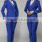 Juqian Custom Hot Fashion Short Sleeve Blue Formal Airline Stewardess Uniform for Women Wholesale