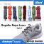 Regular Parti-Colour Hiking Rope Boots Bootlaces Shoestrings - Customized Yeezy Shoes Laces for Skate Boots - Red / Blue