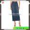 Wholesale custom long blue jeans skirt for women new design