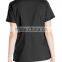 women's scrub top with adjustable buckle at waist nurse scrub suits